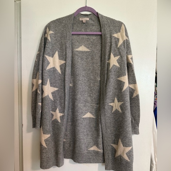 Philosophy Sweaters - Philosophy Grey and White Star Cashmere Cardigan - Size XS